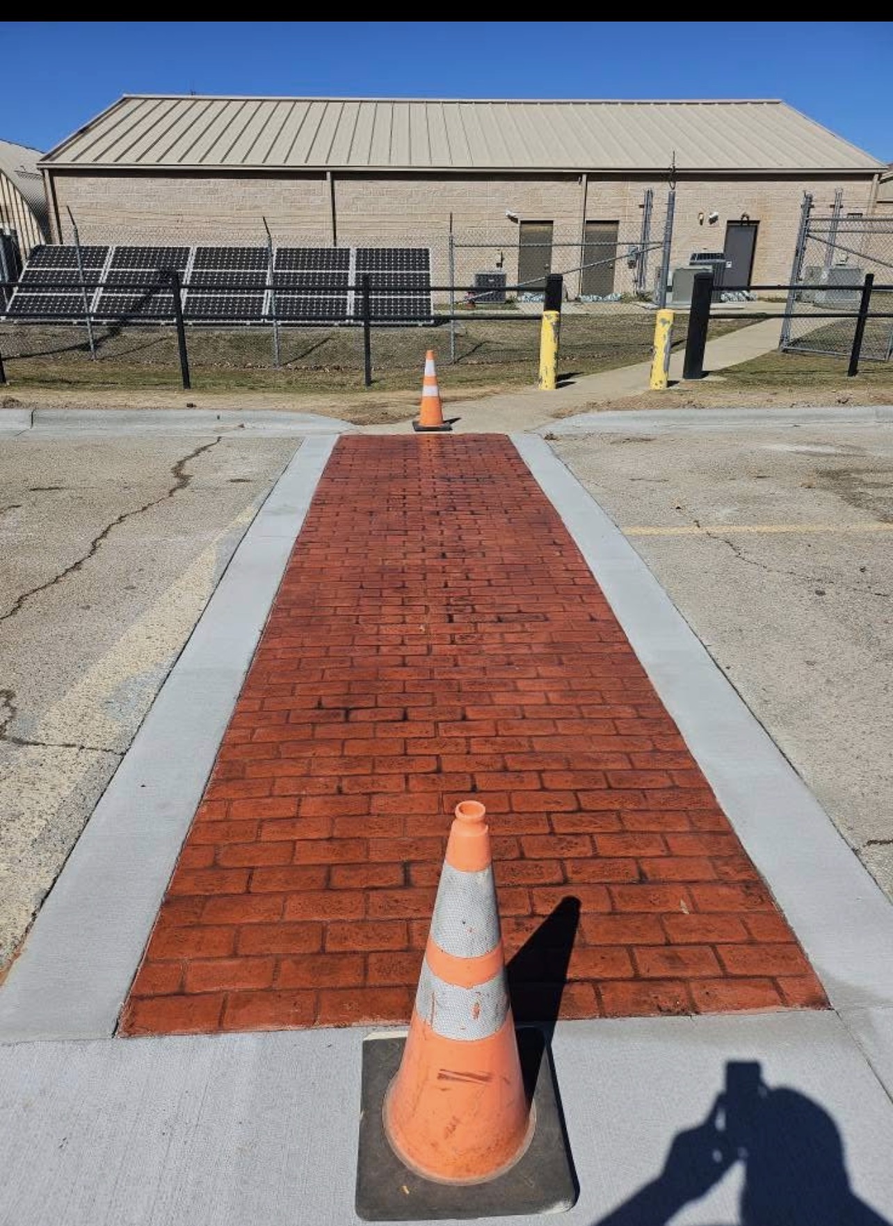 Stamped Brick Crossing